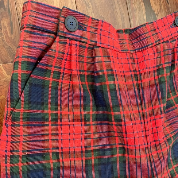 Plaid High Waisted Trousers - Picture 2 of 5